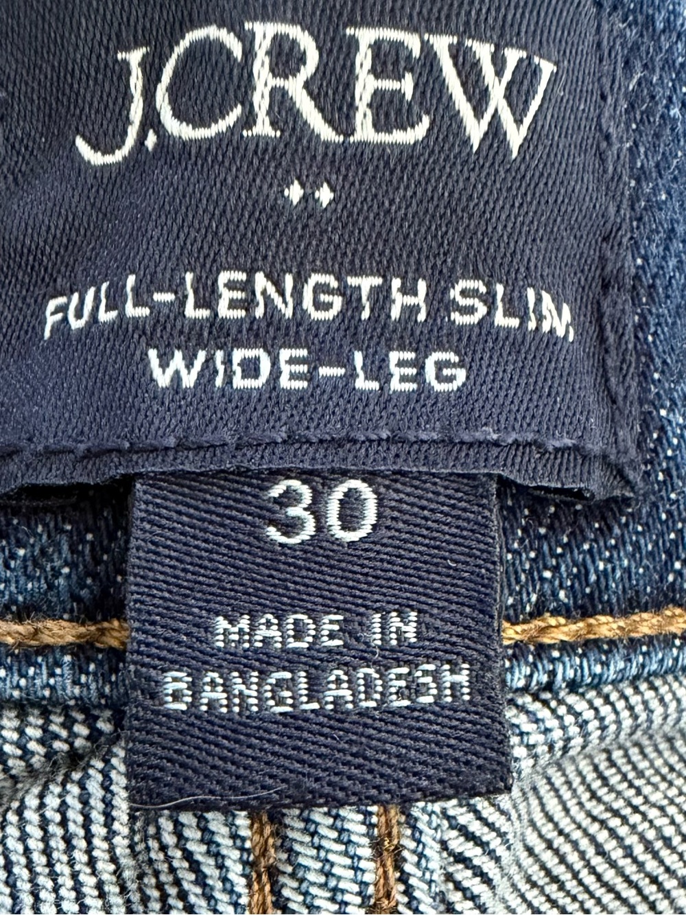 J. Crew Slim-Wide Leg Sailor Jean Sz 30 - Picture 8 of 9
